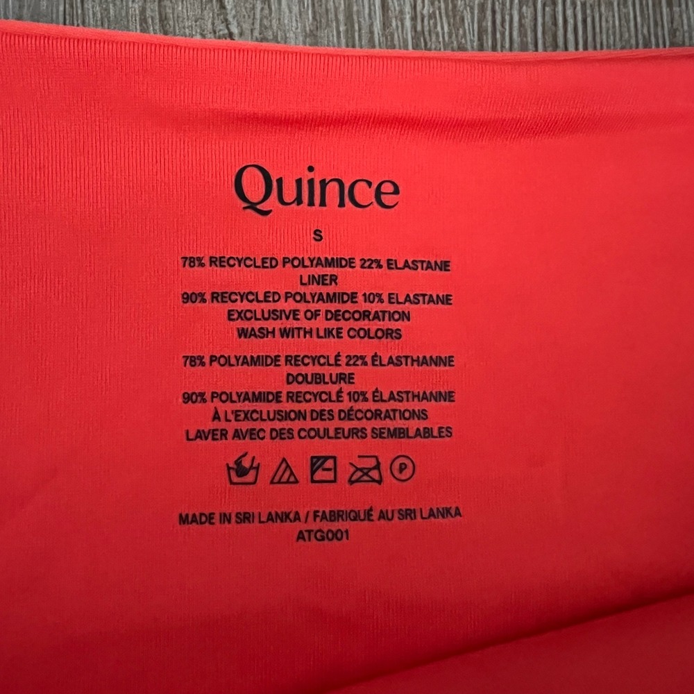 Quince Bikini Bottom Small Sunset Orange Swim Vacation Beach - Picture 4 of 4